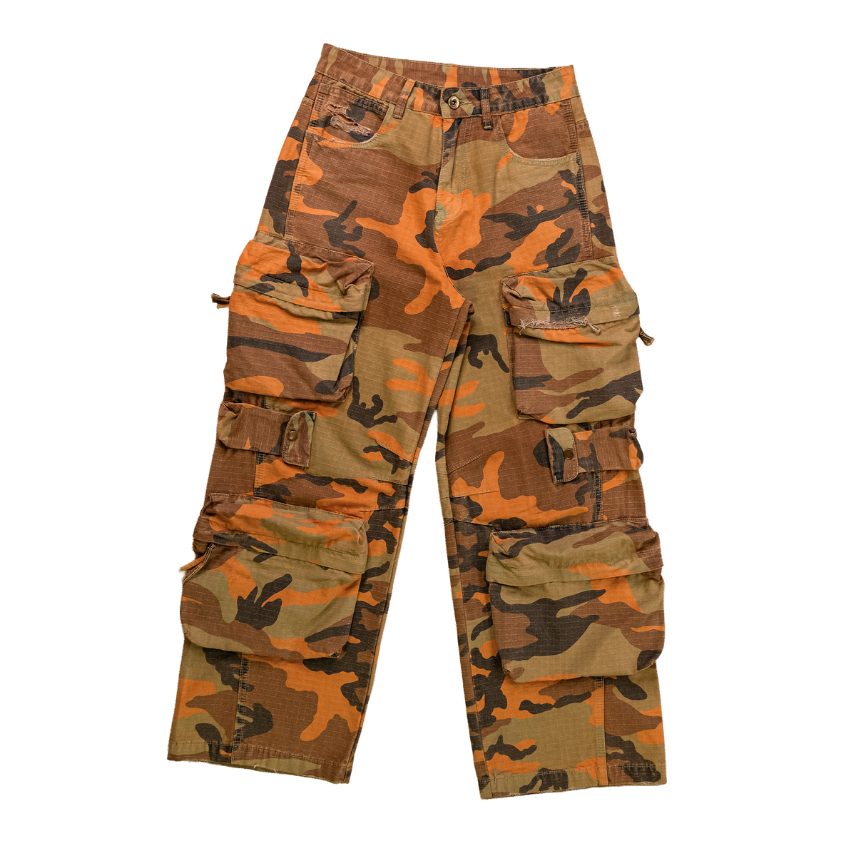 woodland camo cargo pants