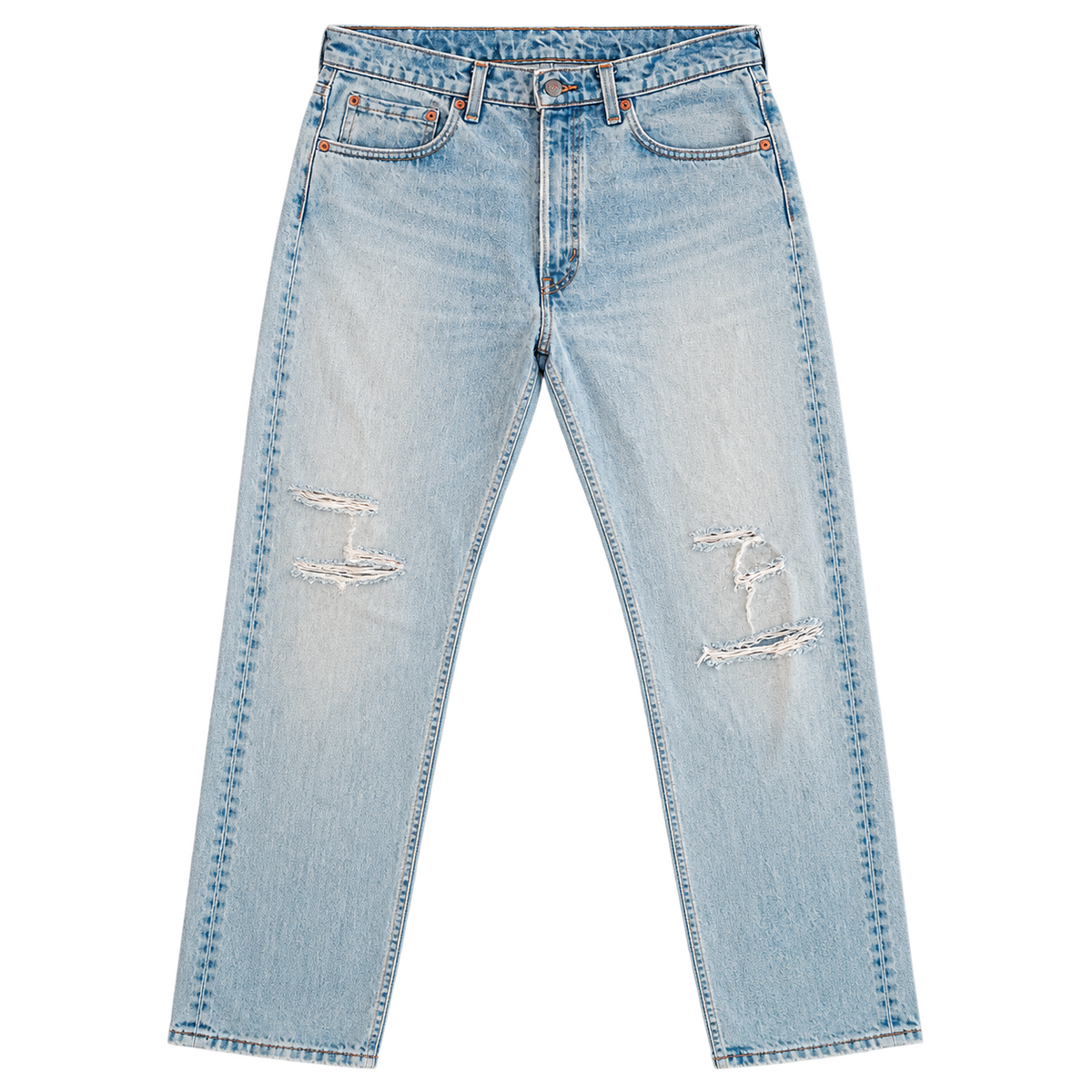 light wash distressed jeans