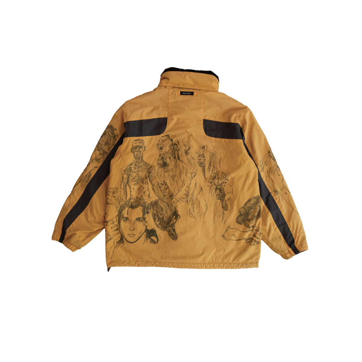 handrawn yellow jacket