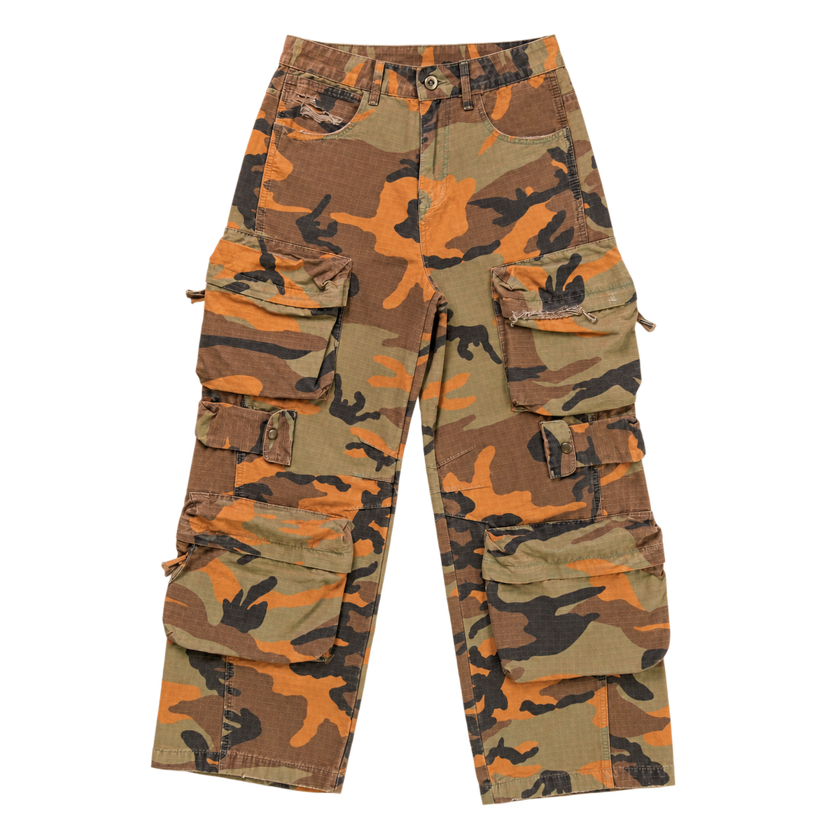 woodland camo cargo pants