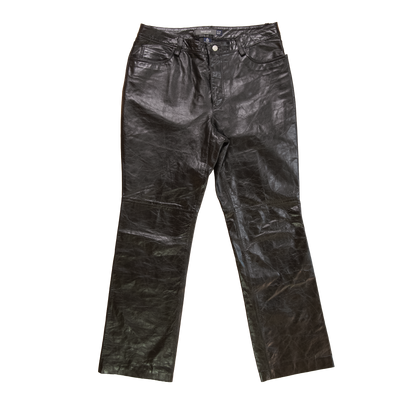 gap leather bootcut pants