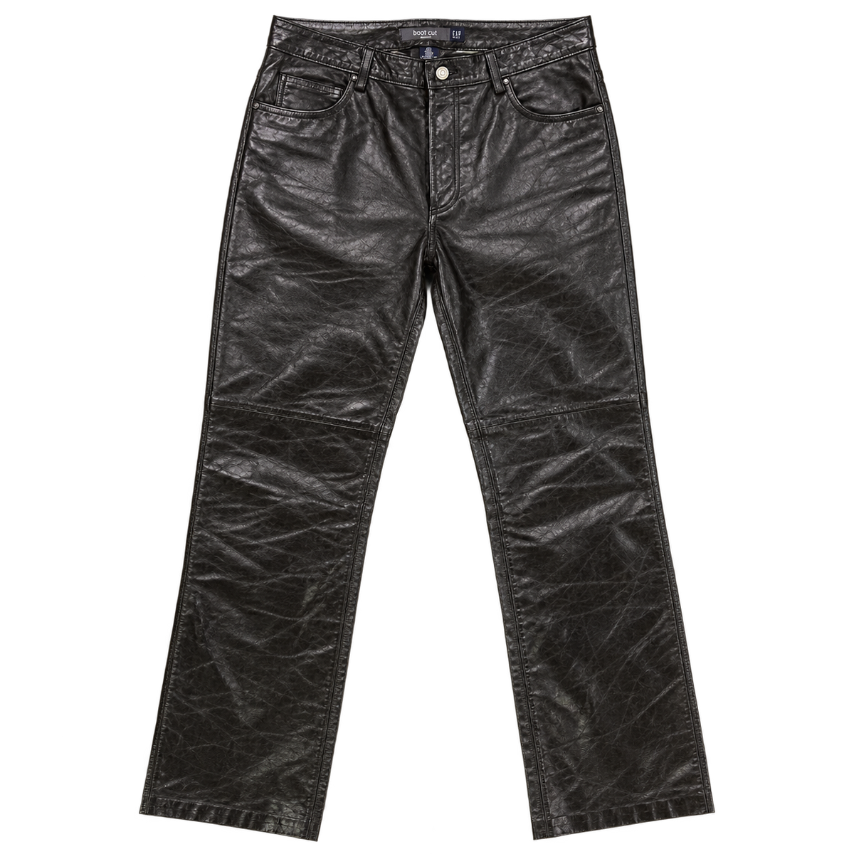 gap leather bootcut pants