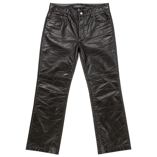 gap leather bootcut pants