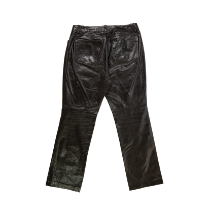 gap leather bootcut pants