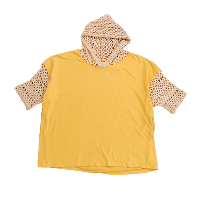 vintage crochet hoodie t shirt