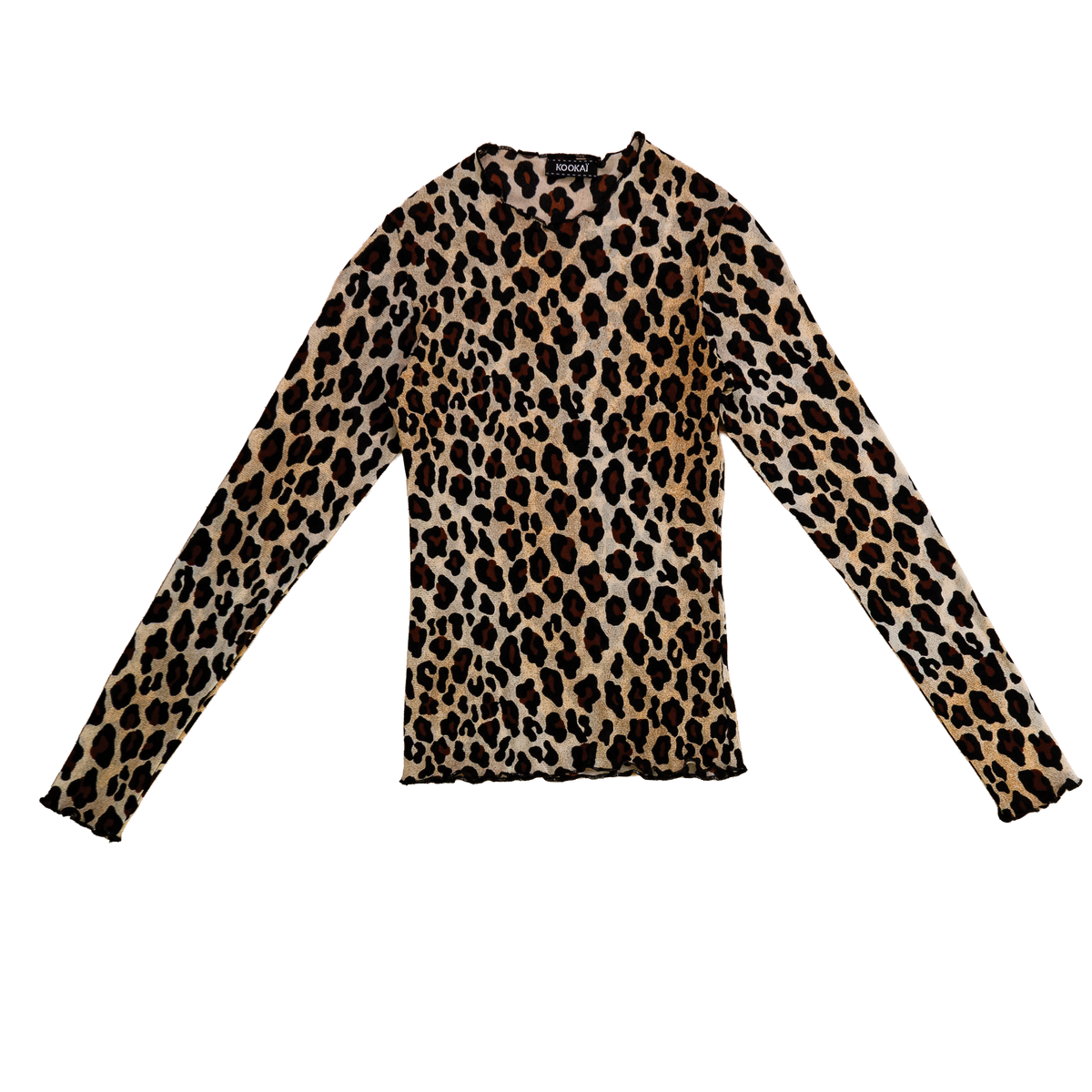 leopard mesh top