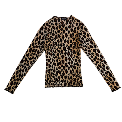 leopard mesh top