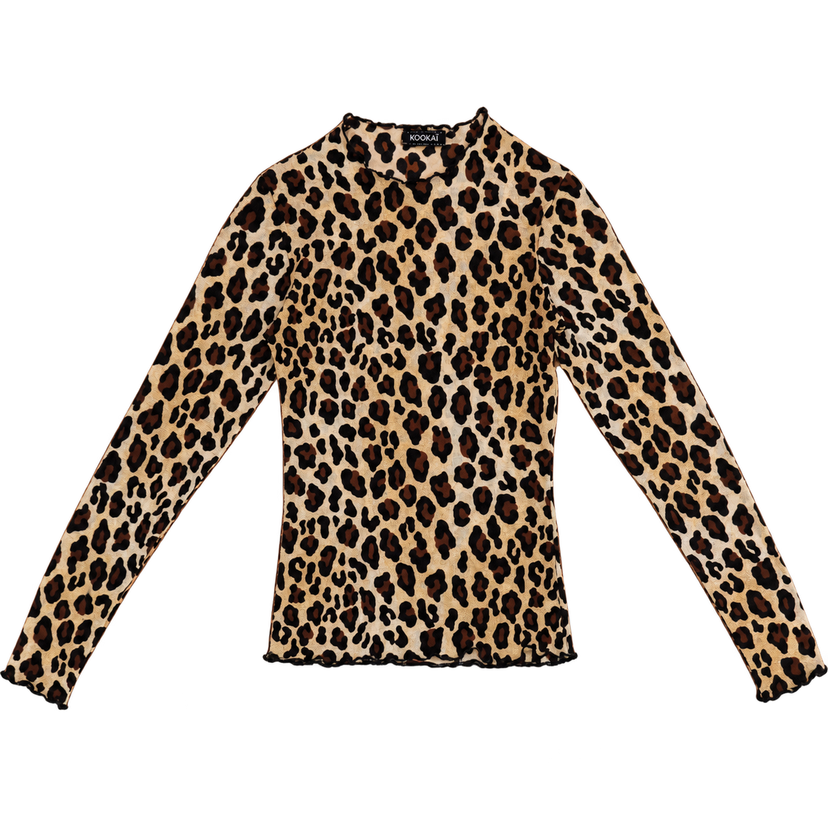 leopard mesh top