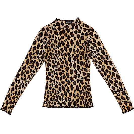 leopard mesh top