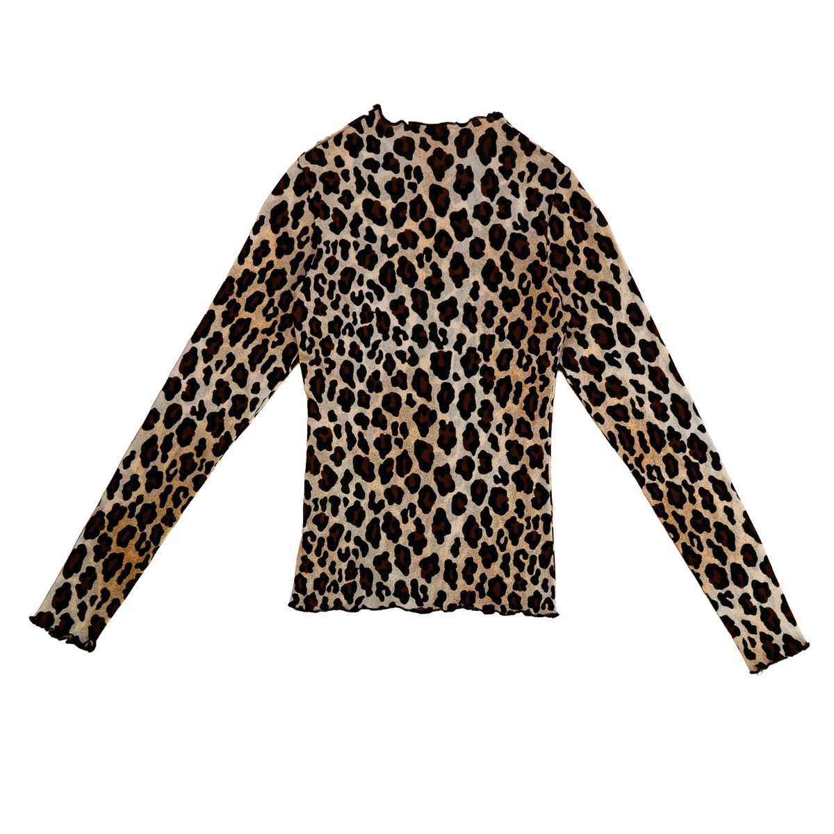 leopard mesh top