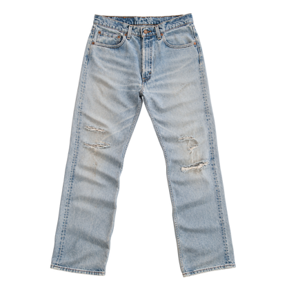 light wash distressed jeans