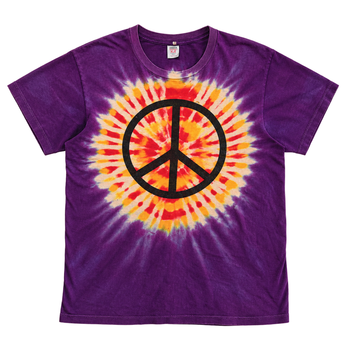 vintage tie-dye peace t shirt