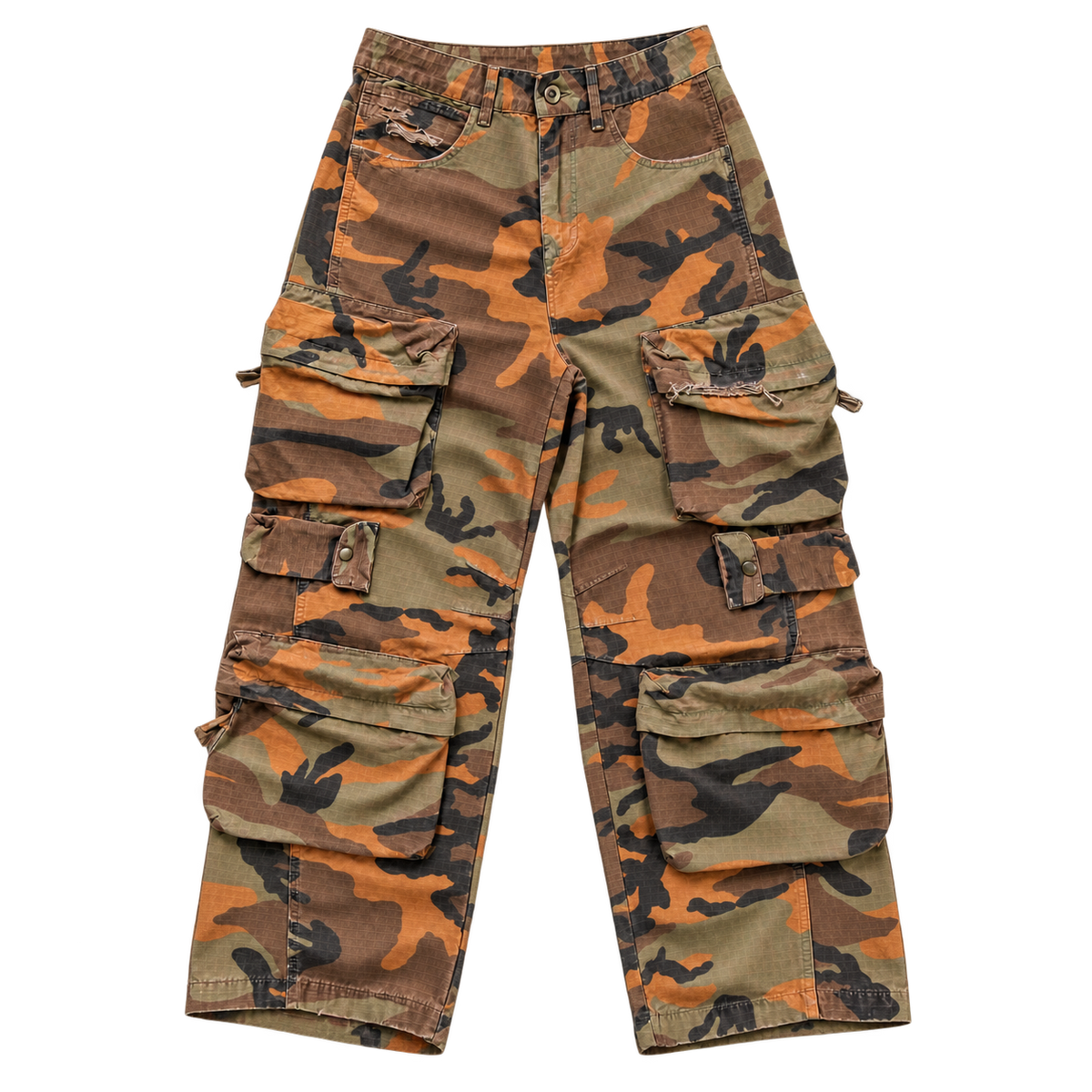 woodland camo cargo pants