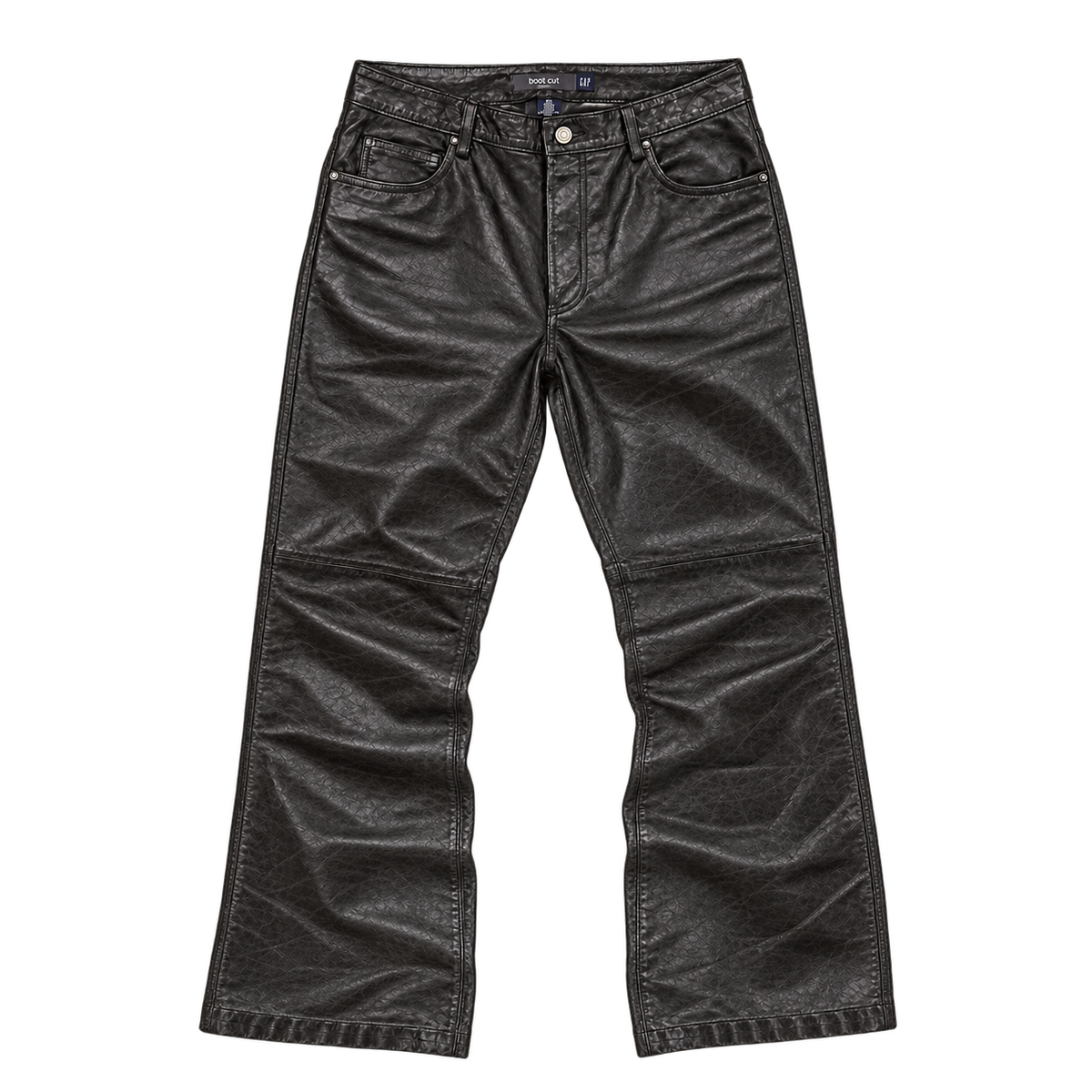 gap leather bootcut pants