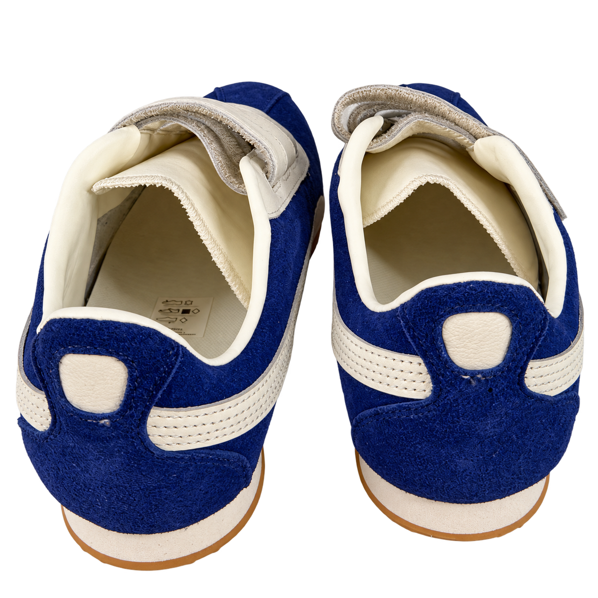 puma blue white strap sneakers