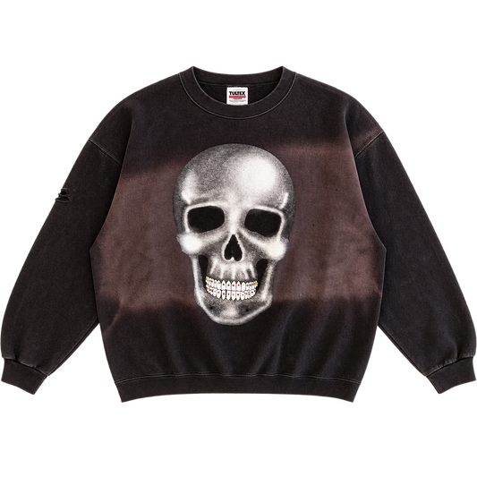 reworked skull crewneck