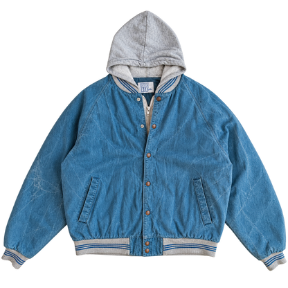 hooded bomber jacket
