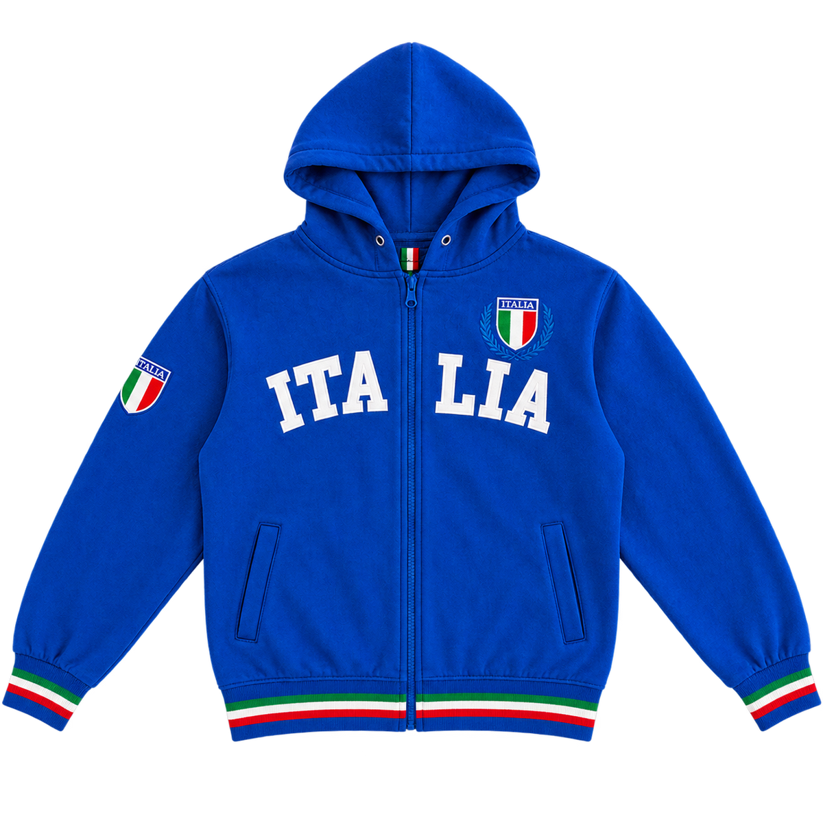 vintage italia zip hoodie