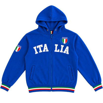 vintage italia zip hoodie