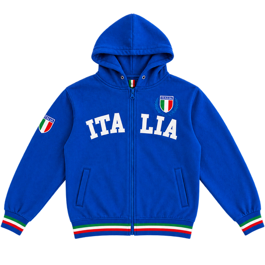 vintage italia zip hoodie