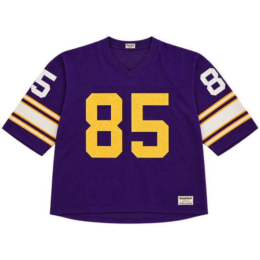 vintage sand-knit purple jersey