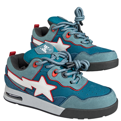 bape sta teal star sneakers