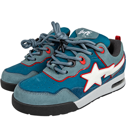 bape sta teal star sneakers