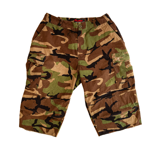 camo cargo shorts