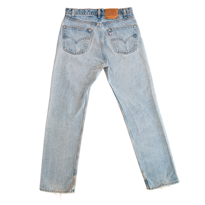 light wash distressed jeans