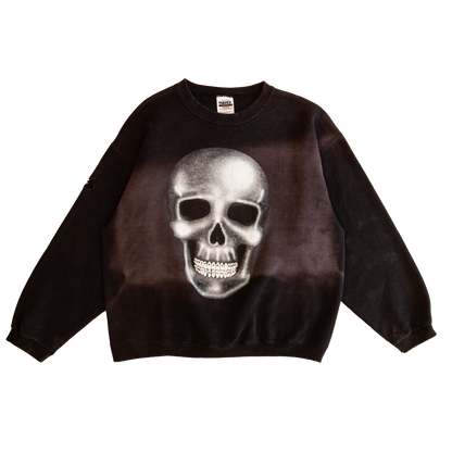 reworked skull crewneck