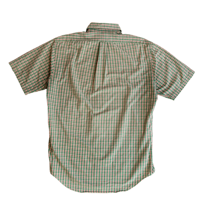 rl plaid short sleeve button-up