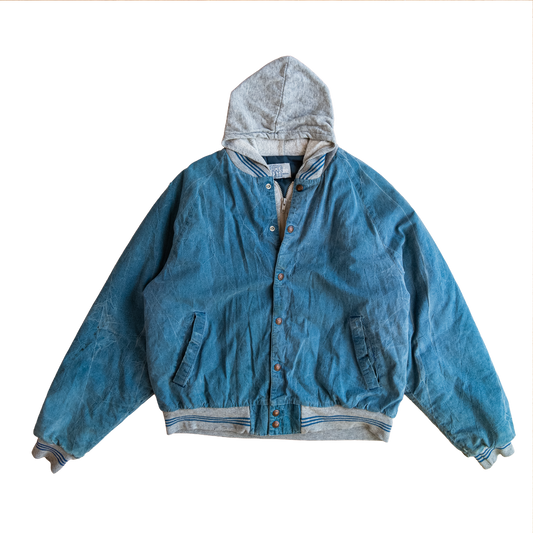 hooded bomber jacket