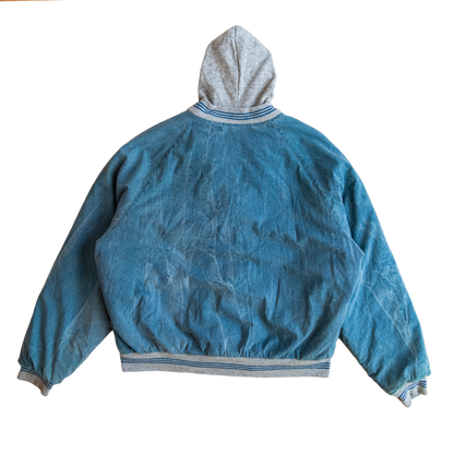 hooded bomber jacket