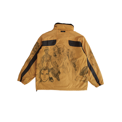 handrawn yellow jacket