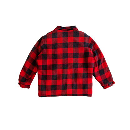 buffalo plaid sherpa jacket