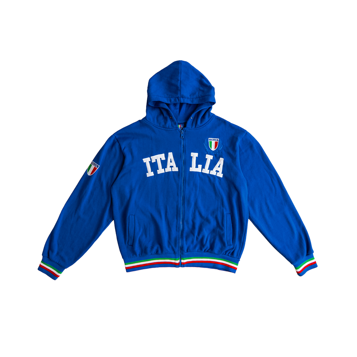 vintage italia zip hoodie