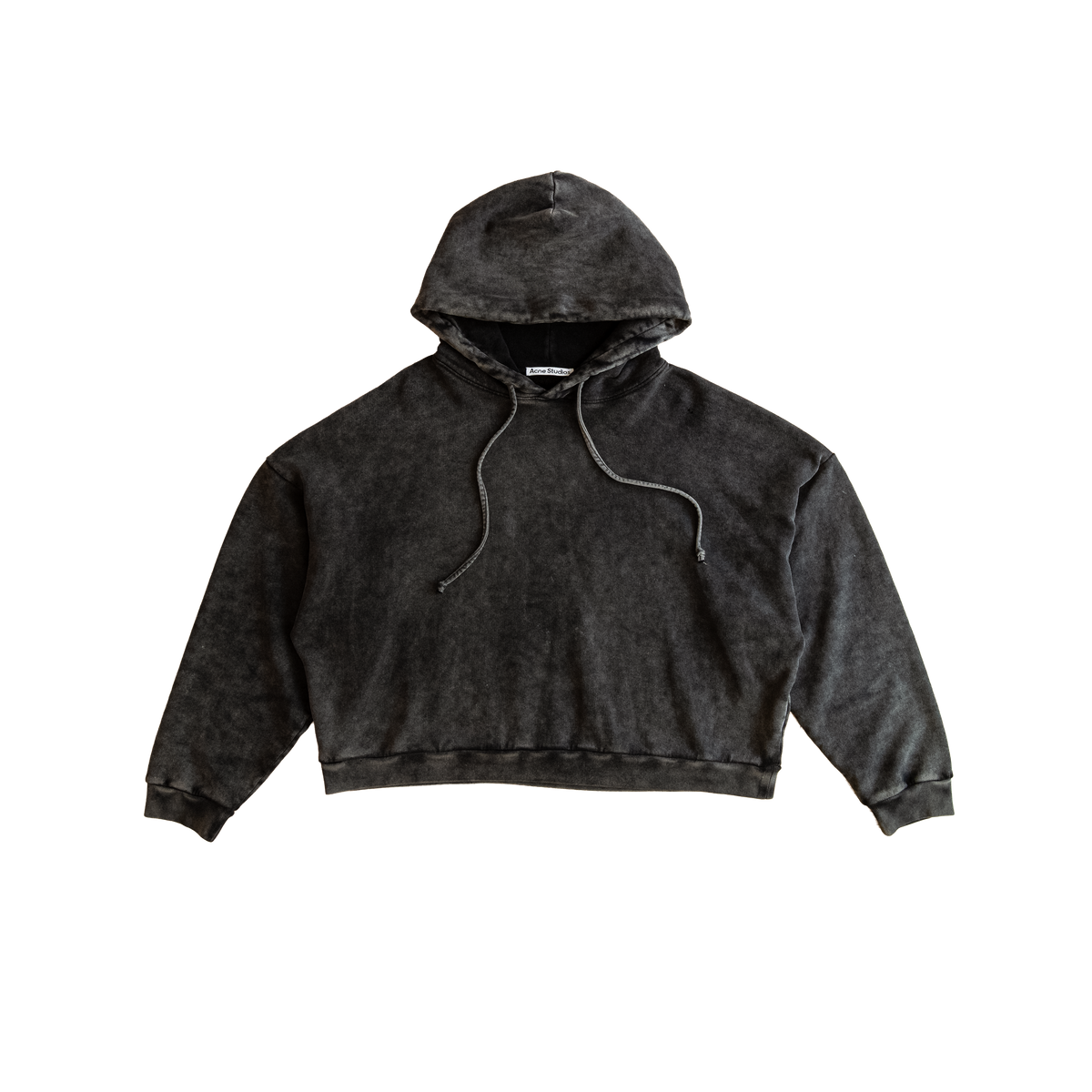 washed black hoodie