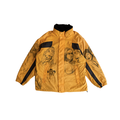 handrawn yellow jacket